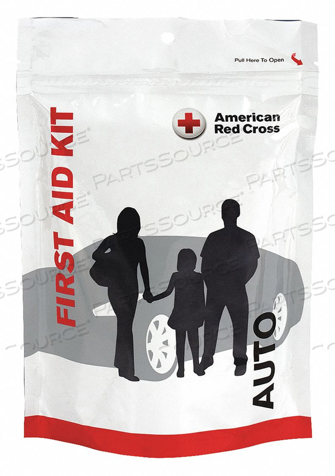 FIRST AID KIT NYLON 8 H X 5-1/2 W WHT 