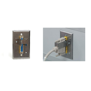 INLINE CABLE WALL PLATE AND BRACKET, SLIVER by Curbell Medical
