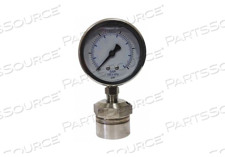 PRESSURE GAUGE 1/4 IN FNPT 0 TO 60 PSI by Kodiak Controls