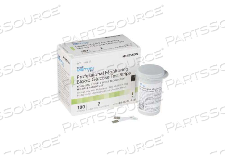 TRUE METRIX® PRO BLOOD GLUCOSE TEST STRIPS (100 PER BOX) by McKesson TRUE METRIX® PRO BLOOD GLUCOSE TEST STRIPS (100 PER BOX) by McKesson