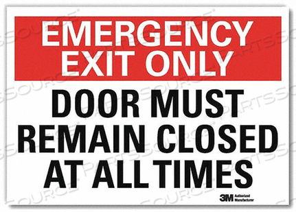EXIT SIGN EMERGENCY EXIT 5 HX7 W by Lyle Signs Inc.