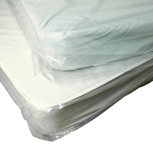 39" X 9" X 90" 1.5 MIL LDPE MATTRESS BAG W/ VENT HOLES -- TWIN, 100/RL by LK Packaging