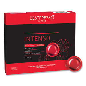 NESPRESSO PROFESSIONAL INTENSO COFFEE PODS, INTENSO, 0.21 OZ, 50/BOX by Bestpresso