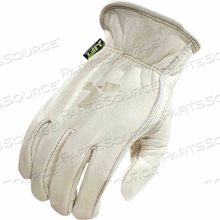 8 SECONDS LINED LEATHER GLOVE, FLEECE LINING, S, 1 PAIR by Lift Safety 8 SECONDS LINED LEATHER GLOVE, FLEECE LINING, S, 1 PAIR by Lift Safety