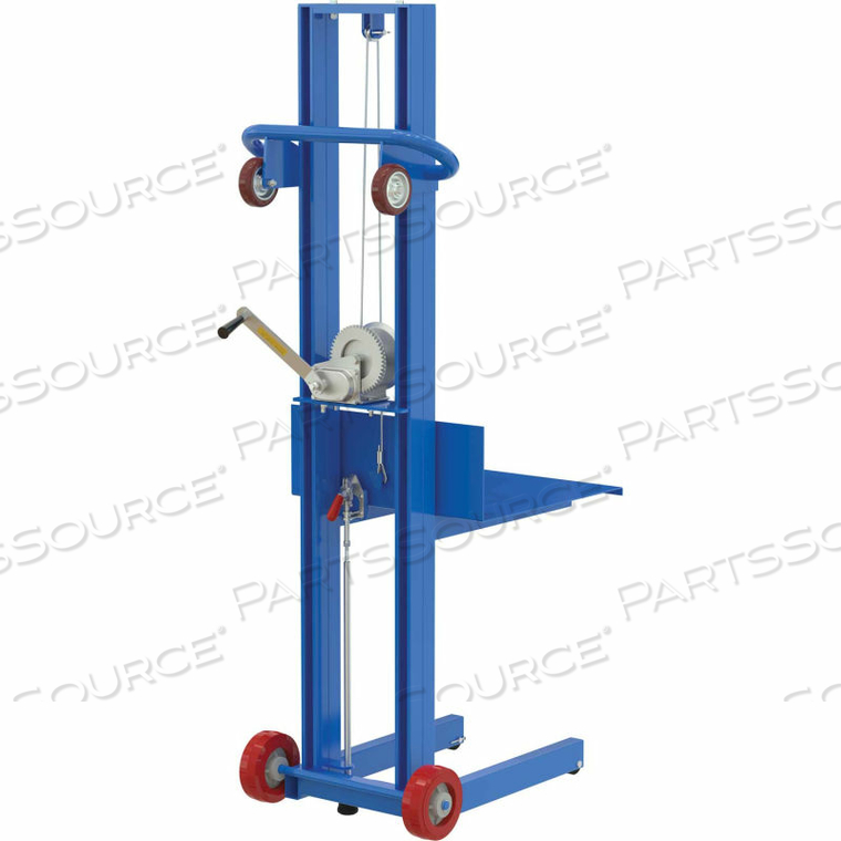 STEEL CONSTRUCTION LITE LOAD LIFT - WINCH OPERATION WITH FLOOR LOCKS by Vestil Manufacturing Corp. STEEL CONSTRUCTION LITE LOAD LIFT - WINCH OPERATION WITH FLOOR LOCKS by Vestil Manufacturing Corp.