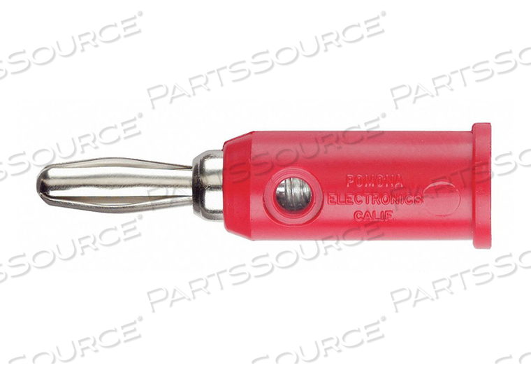 BANANA PLUG 30VAC/60VDC RED PK10 by Pomona Electronics