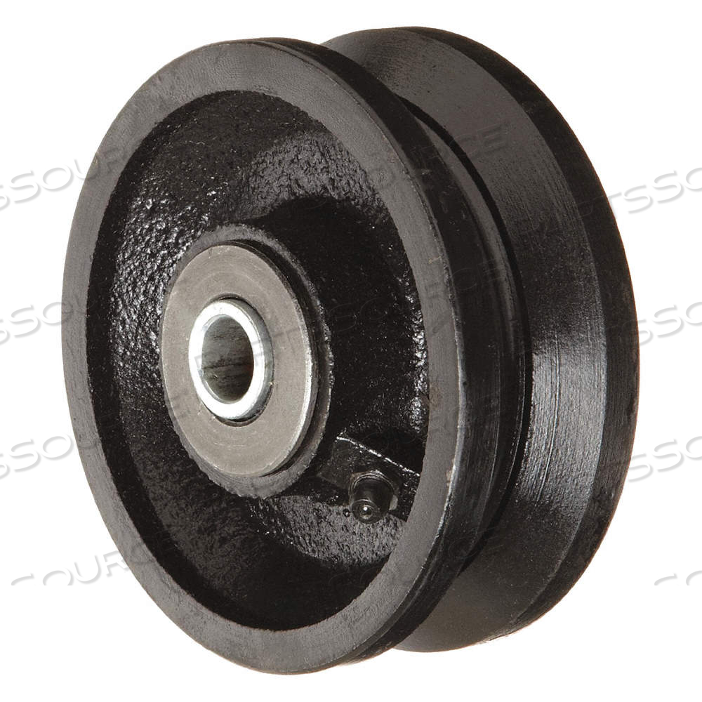 V-GROOVE TRACK WHEEL, 4 IN WHEEL DIA., 2 IN WHEEL WD, 800 LB, 1/2 IN FOR AXLE SIZE by Approved Vendor V-GROOVE TRACK WHEEL, 4 IN WHEEL DIA., 2 IN WHEEL WD, 800 LB, 1/2 IN FOR AXLE SIZE by Approved Vendor