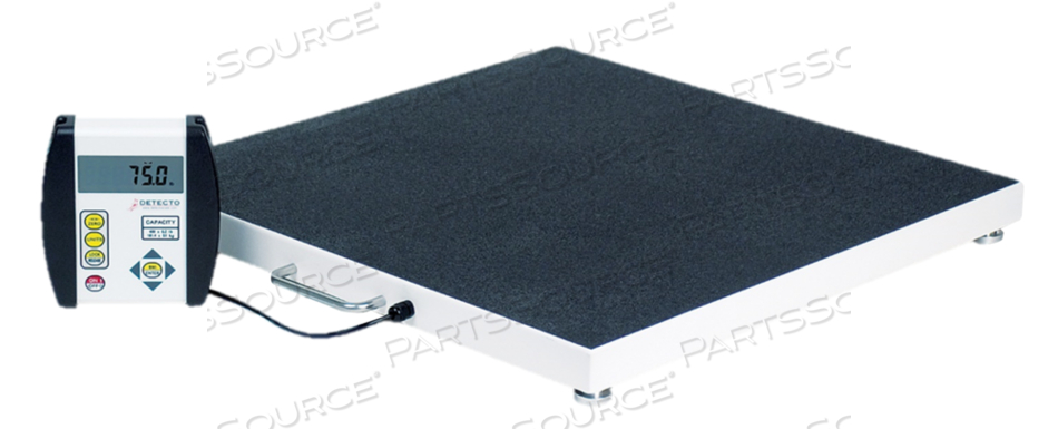 DIGITAL BARIATRIC SCALE, PORTABLE, 1000 LB X 0.2 LB, 6 DIGIT, 7 SEGMENT, 0.7 IN HIGH LCD by Detecto Scale / Cardinal Scale DIGITAL BARIATRIC SCALE, PORTABLE, 1000 LB X 0.2 LB, 6 DIGIT, 7 SEGMENT, 0.7 IN HIGH LCD by Detecto Scale / Cardinal Scale