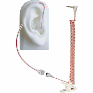 MICRO SOUND EARPIECE, 1A TUBELESS, LISTEN ONLY, 3.5MM, CLEAR by Earphone Connection