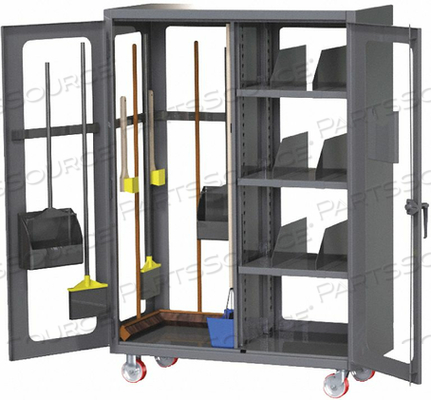 JANITORIAL CABINET 78 H 54 W CHARCOAL by Greene Manufacturing, Inc. JANITORIAL CABINET 78 H 54 W CHARCOAL by Greene Manufacturing, Inc.