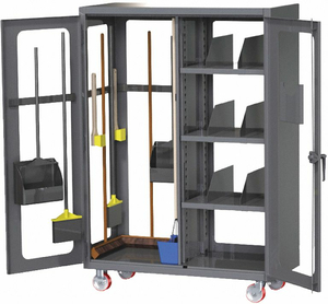 JANITORIAL CABINET 78 H 54 W CHARCOAL by Greene Manufacturing, Inc. JANITORIAL CABINET 78 H 54 W CHARCOAL by Greene Manufacturing, Inc.