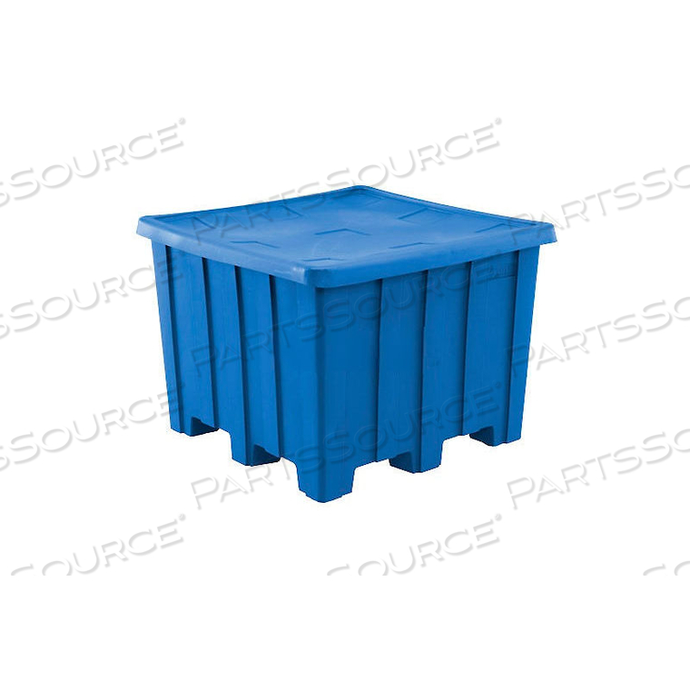 PLASTIC GAYLORD PALLET CONTAINER WITH LID 02-307220 - 50X50X36-1/2, BLUE by Rotational Molding, Inc. PLASTIC GAYLORD PALLET CONTAINER WITH LID 02-307220 - 50X50X36-1/2, BLUE by Rotational Molding, Inc.