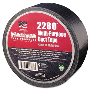 2280 GENERAL PURPOSE DUCT TAPES, BLACK, 55M X 48MM X 9 MIL by Nashua