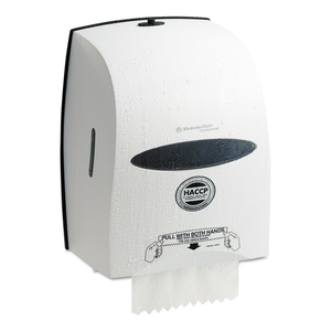 SANITOUCH HARD ROLL TOWEL DISPENSER, 12.63 X 10.2 X 16.13, WHITE by Kimberly-Clark Corporation
