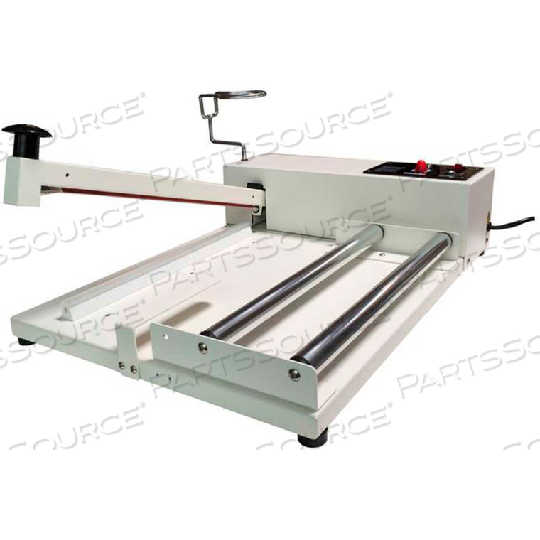 W-SERIES 30" I-BAR SEALER WITH FILM ROLLER & ROUND WIRE by Sealer Sales
