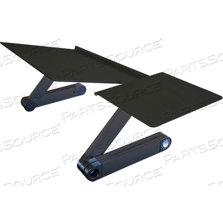 WORKEZ KEYBOARD TRAY & MOUSE PAD, BLACK by Uncaged Ergonomics WORKEZ KEYBOARD TRAY & MOUSE PAD, BLACK by Uncaged Ergonomics