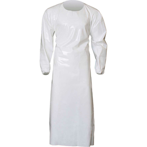 TOP DOG 6 MIL GOWN- XTRA LARGE, WHITE by Top Dog