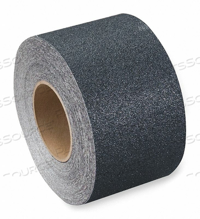 ANTI-SLIP TAPE, COARSE, 60 GRIT SIZE, SOLID, BLACK, 4 IN X 60 FT, 42 MIL TAPE THICK, ACRYLIC by Jessup Manufacturing