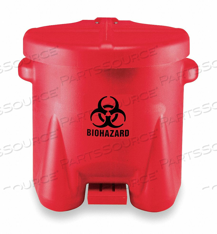 BIOHAZARD STEP ON WASTE CONTAINER by Eagle BIOHAZARD STEP ON WASTE CONTAINER by Eagle