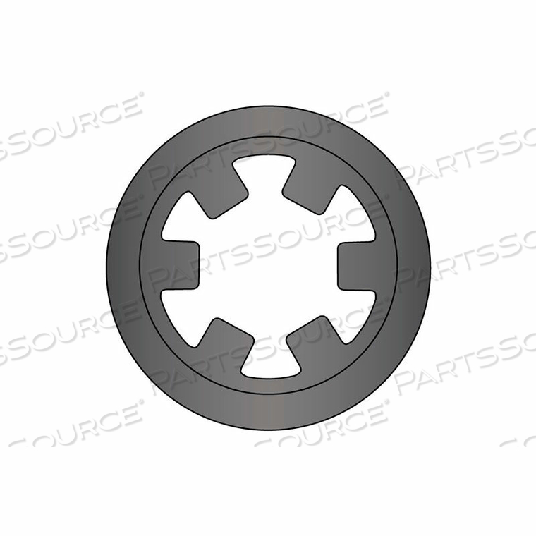 3/8" REINFORCED EXTERNAL PUSH-ON RING - .015 THICK - STAMPED - SPRING STEEL - USA by Flint Hills Trading