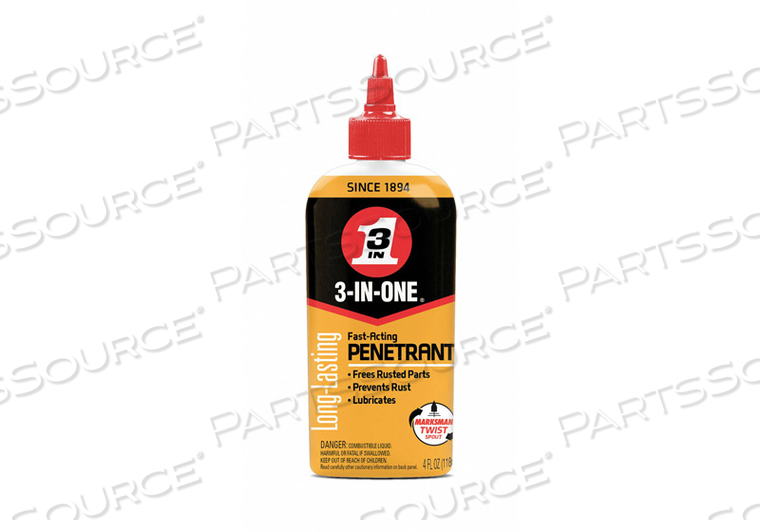 4 OZ. SQUEEZE BOTTLE PENETRANT by 3-In-One 4 OZ. SQUEEZE BOTTLE PENETRANT by 3-In-One
