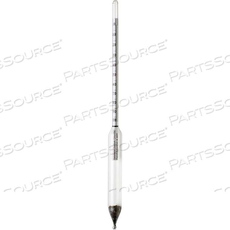 H-B DURAC 0/100% SALT BRINE % BY SATURATION HYDROMETER by Bel-Art Products H-B DURAC 0/100% SALT BRINE % BY SATURATION HYDROMETER by Bel-Art Products