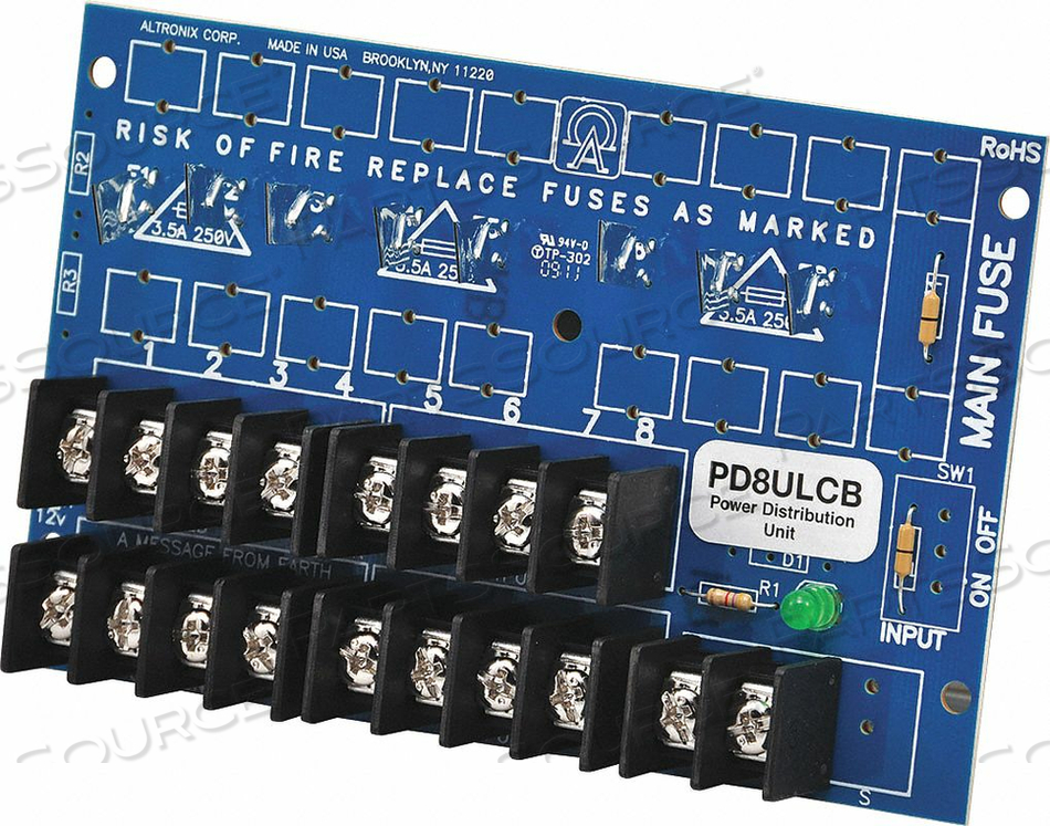 POWER DIST MODULE 8 OUTPUT PTC by Altronix Corporation POWER DIST MODULE 8 OUTPUT PTC by Altronix Corporation