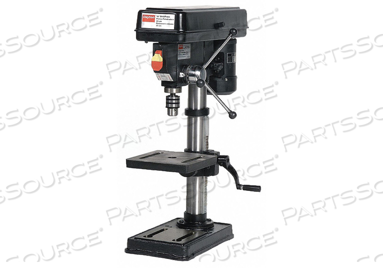 BENCH DRILL PRESS, PRIMARY MATERIAL APPLICATION METAL, WOOD, POWER DOWN FEED INCLUDED NO, DRILL PRESS TYPE BENCHTOP, DRILL PRESS APPLICATION by DAYTON ELECTRIC MANUFACTURING CO BENCH DRILL PRESS, PRIMARY MATERIAL APPLICATION METAL, WOOD, POWER DOWN FEED INCLUDED NO, DRILL PRESS TYPE BENCHTOP, DRILL PRESS APPLICATION by DAYTON ELECTRIC MANUFACTURING CO