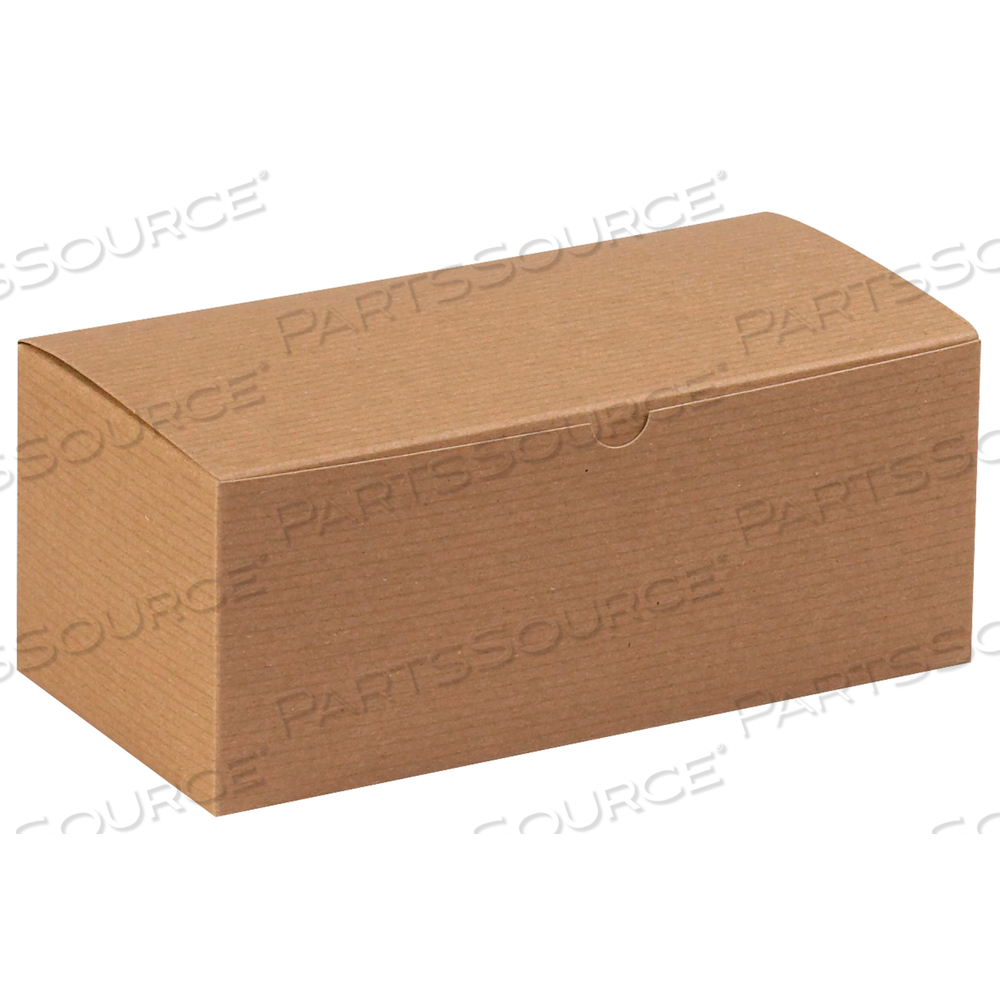 GIFT BOXES, 10" X 5" X 4", KRAFT, 100/CASE by BOX Partners (Box Acquisitions, LLC)