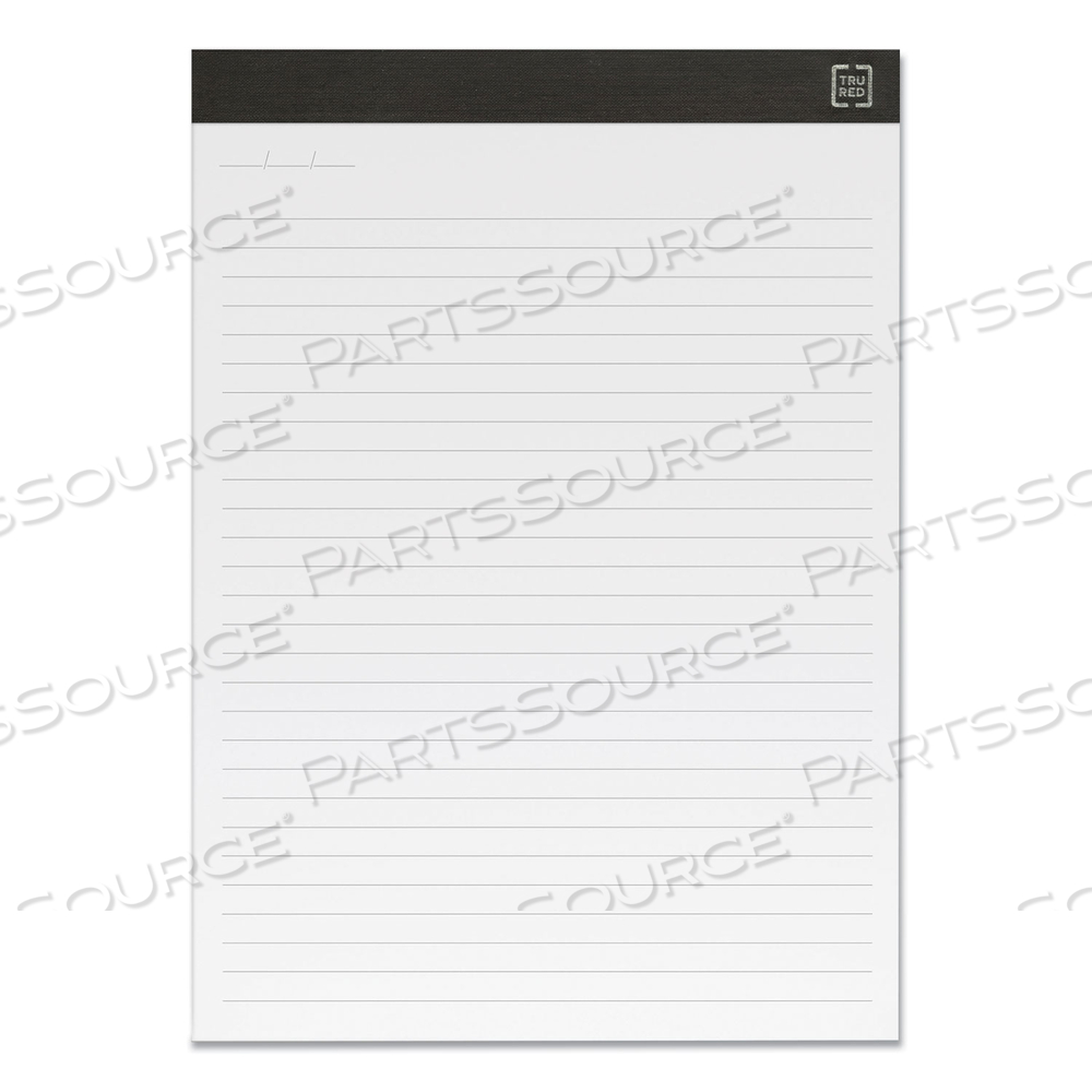 NOTEPADS, WIDE/LEGAL RULE, 50 WHITE 8.5 X 11.75 SHEETS by TRU RED NOTEPADS, WIDE/LEGAL RULE, 50 WHITE 8.5 X 11.75 SHEETS by TRU RED