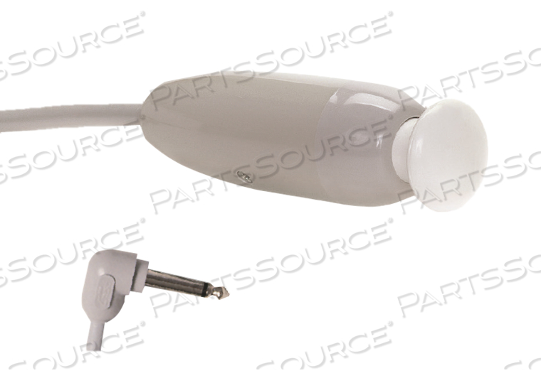 LOCKING BUTTON CALL CORD, MOMENTARY BUZZER CONTACT, SINGLE, 1/4" 3-CONDUCTOR PHONE PLUG, 10' 