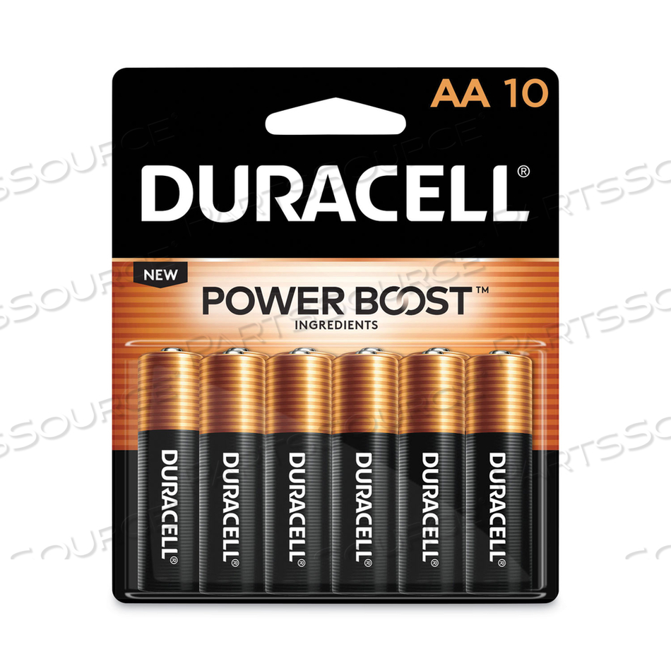 BATTERY, COPPERTOP, AA, ALKALINE, 1.5V, 2900 MAH by Duracell