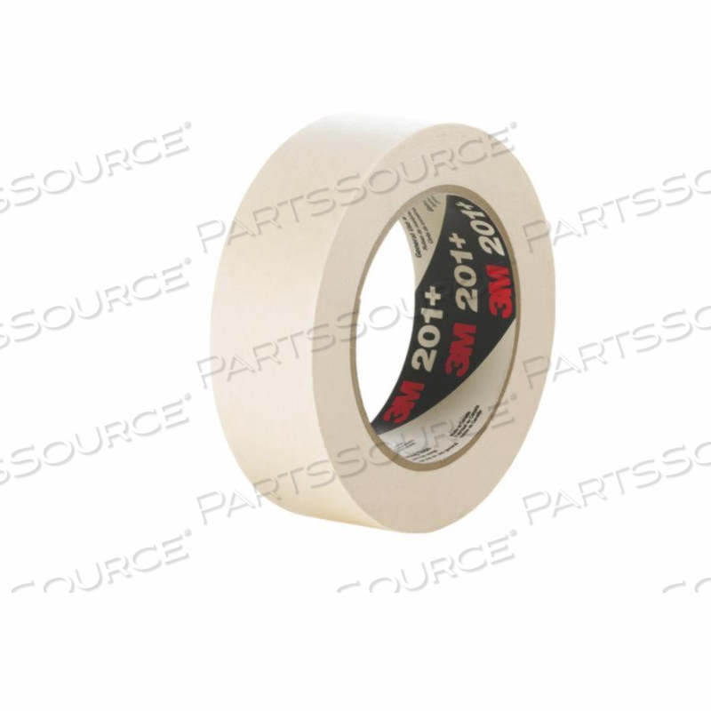 7000124885 3M™ 201+ MASKING TAPE, TAN, 96 MM W, 55 M L, RUBBER, 4.4 MIL by 3M Consumer