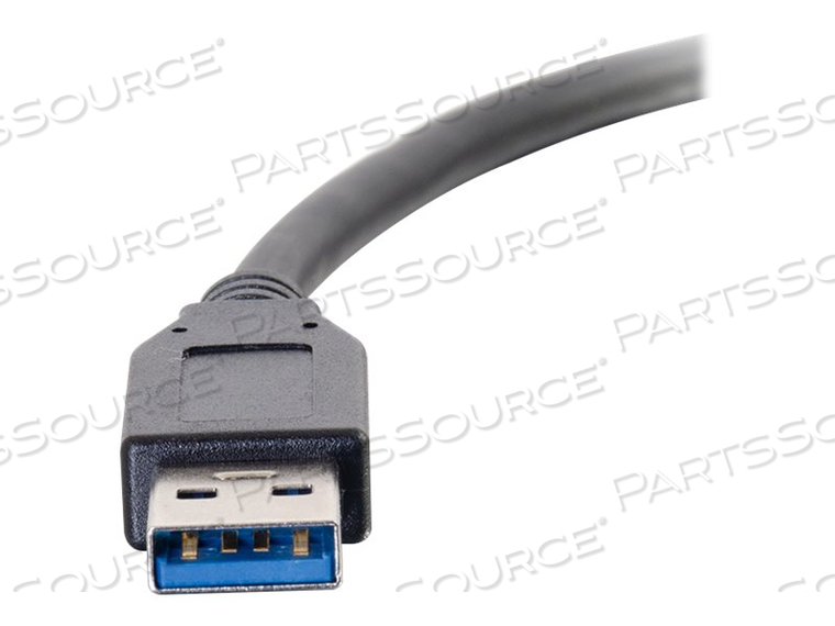 6FT 30 AWG USB C MALE - A MALE SUPERSPEED CABLE - BLACK by Legrand AV (C2G) 6FT 30 AWG USB C MALE - A MALE SUPERSPEED CABLE - BLACK by Legrand AV (C2G)