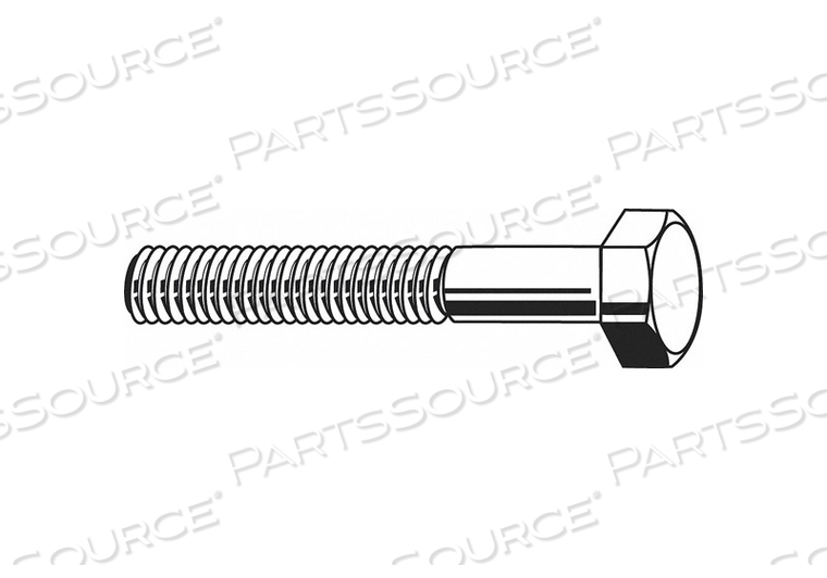 TOWER BOLT, STEEL, A394 TYPE 1, HOT DIPPED GALVANIZED, 3/4"-10 THREAD SIZE, 2 3/4 IN LG, 2A by Fabory