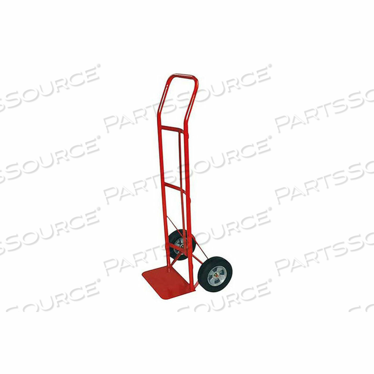 HAND TRUCK - FLOW BACK HANDLE - SOLID RUBBER WHEELS - 600 LB. CAPACITY - RED by Milwaukee Hand Trucks