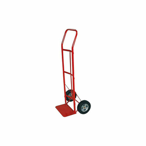 HAND TRUCK - FLOW BACK HANDLE - SOLID RUBBER WHEELS - 600 LB. CAPACITY - RED by Milwaukee Hand Trucks