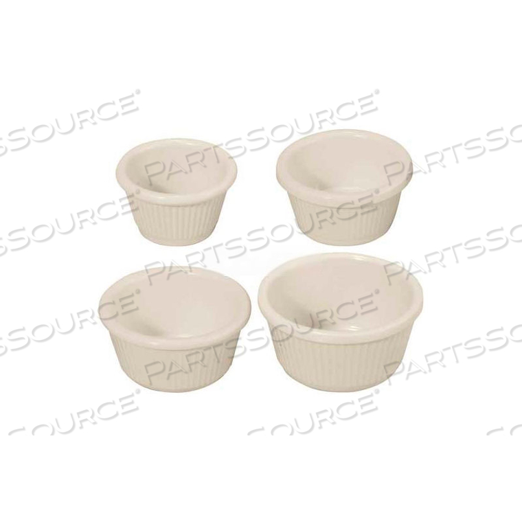 FLUTED RAMEKINS, 2 OZ, MELAMINE, BLACK by Winco DWL International, LLC