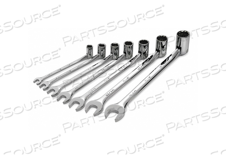 COMBO WRENCH SET FLEXIBLE 3/8-3/4 IN 7PC 