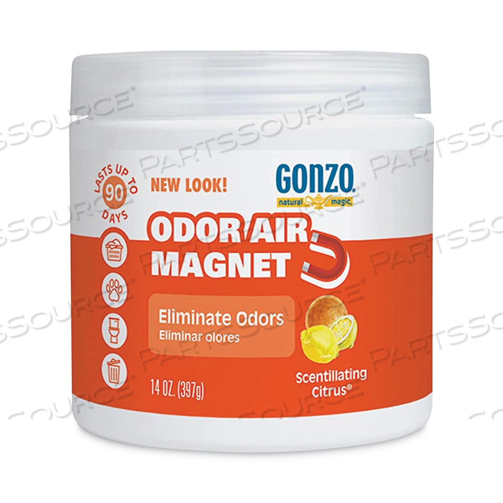 ODOR ABSORBING GEL, SCENTILLATING CITRUS, 14 OZ JAR 