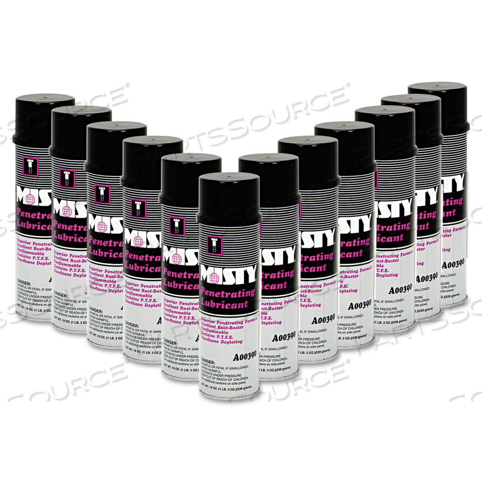 PENETRATING LUBRICANT SPRAY, 19 OZ AEROSOL CAN by Misty