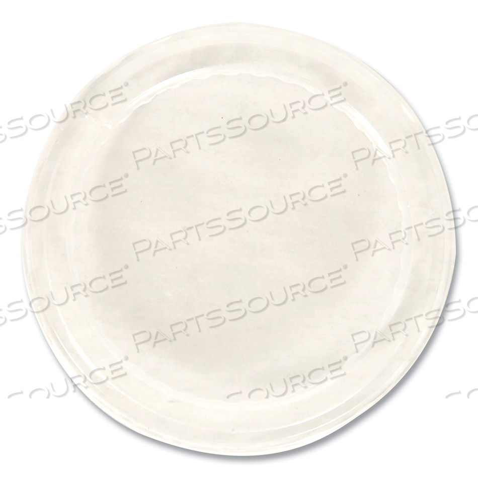 FLAT LIDS FOR DESSERT DISHES, FITS 5 OZ AND 8 OZ DISHES, 4.33" DIAMETER, CLEAR, PLASTIC, 50/SLEEVE, 10 SLEEVES/CARTON 