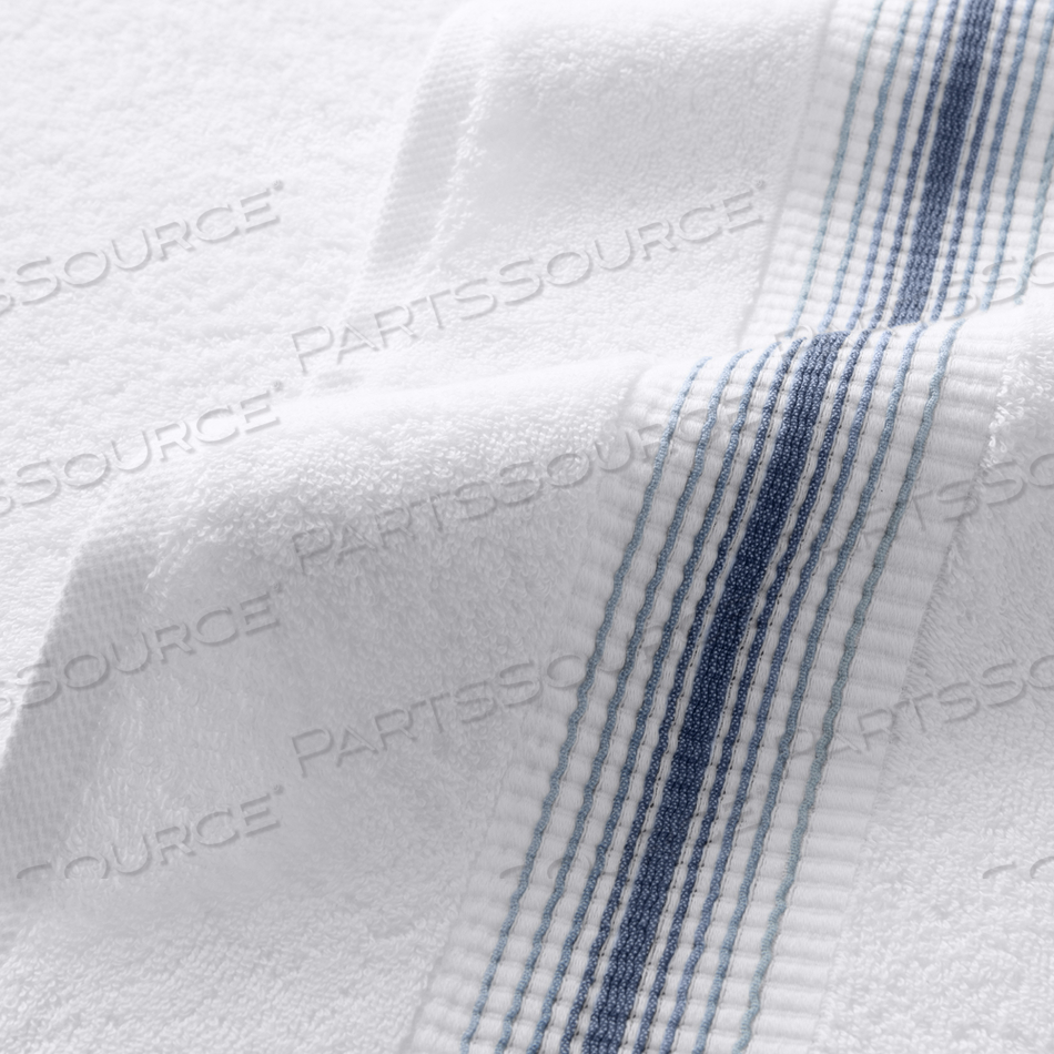 ASTON & ARDEN TURKISH STRIPED BLUE HAND TOWELS by Monarch Brands Inc.