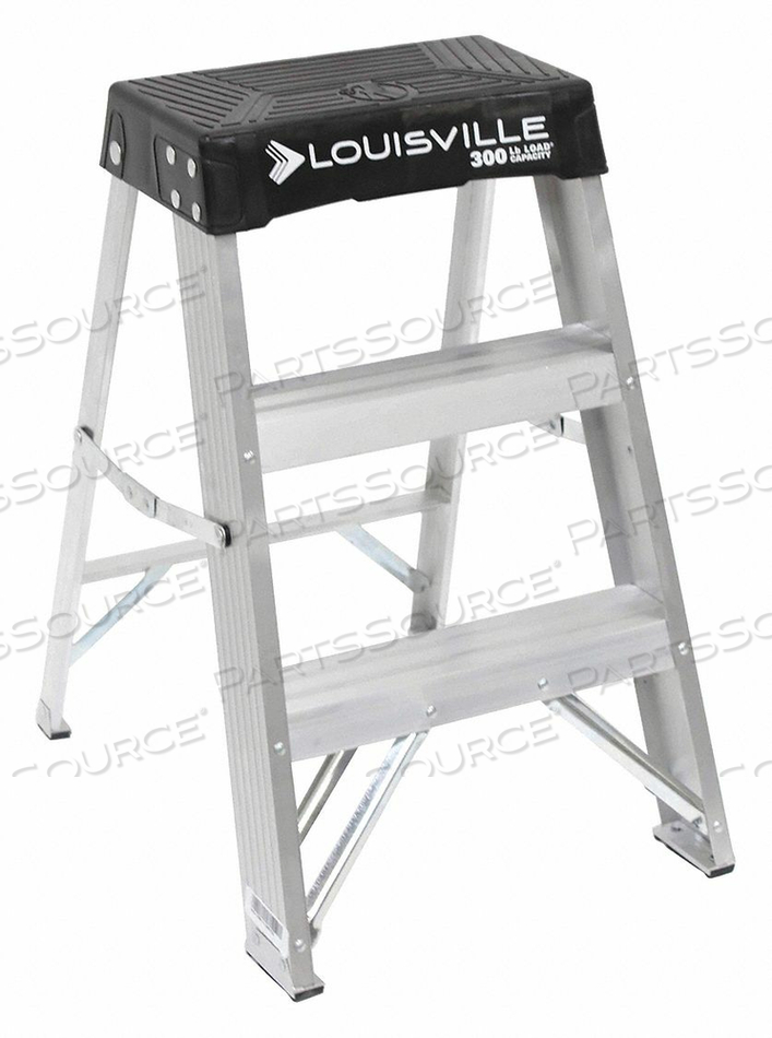 STEP STOOL 24 IN H 300 LB. ALUMINUM by Louisville