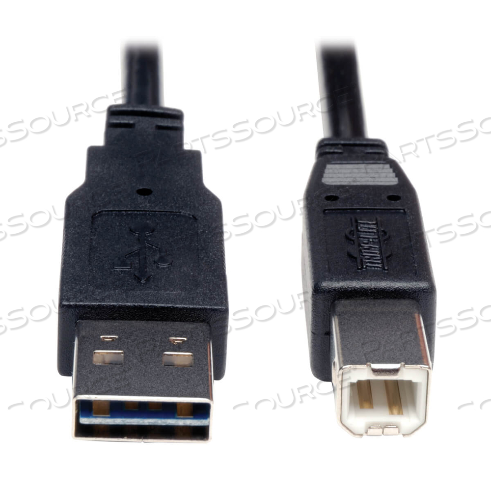 3FT USB 2.0 HI-SPEED UNIVERSAL REVERSIBLE CABLE A TO B M/M 3' by Tripp Lite 3FT USB 2.0 HI-SPEED UNIVERSAL REVERSIBLE CABLE A TO B M/M 3' by Tripp Lite