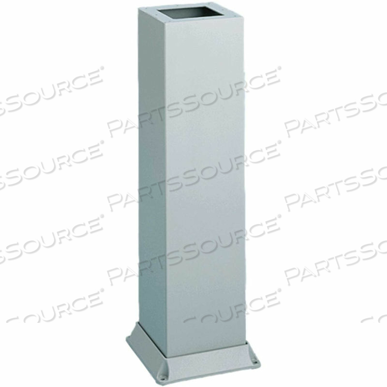 PEDESTAL, BOLT-DOWN TYPE, 33.00X8.00X8.00, STEEL/GRAY 