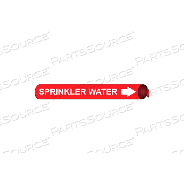 PRECOILED AND STRAP-ON PIPE MARKER - SPRINKLER WATER by National Marker Company