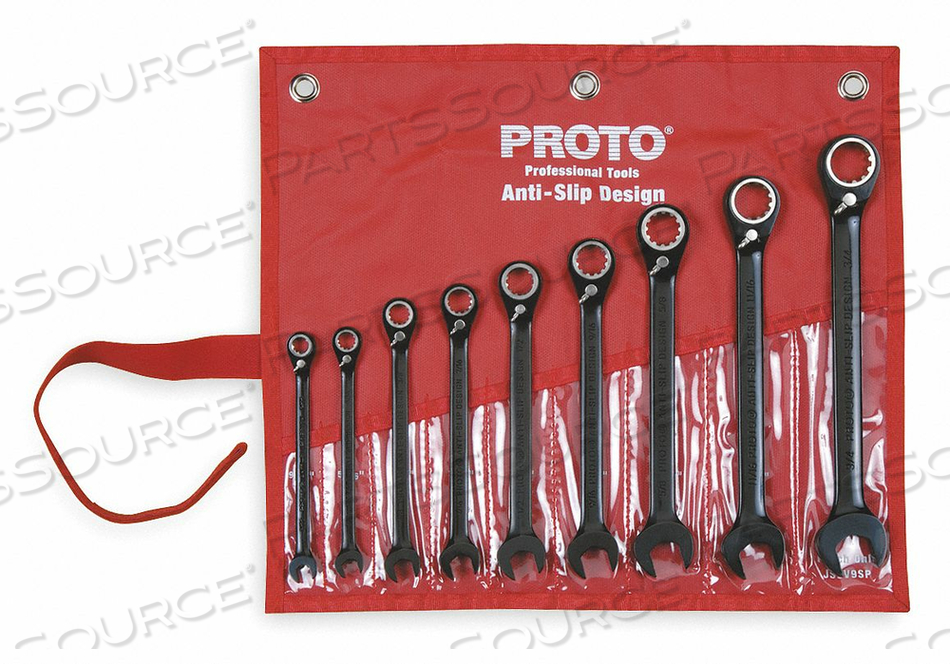 RATCHETING WRENCH SET PIECES 9 by Proto RATCHETING WRENCH SET PIECES 9 by Proto