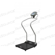 ANTIMICROBIAL DIGITAL PLATFORM SCALE WITH EXTENDED HANDRAILS AND BUILT-IN PELSTAR WIRELESS TECHNOLOGY 1000 LB X 0.2 LB by Health O Meter Professional Scales