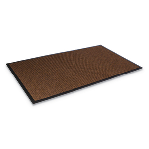 SUPER-SOAKER WIPER MAT WITH GRIPPER BOTTOM, POLYPROPYLENE, 36 X 120, DARK BROWN by Crown